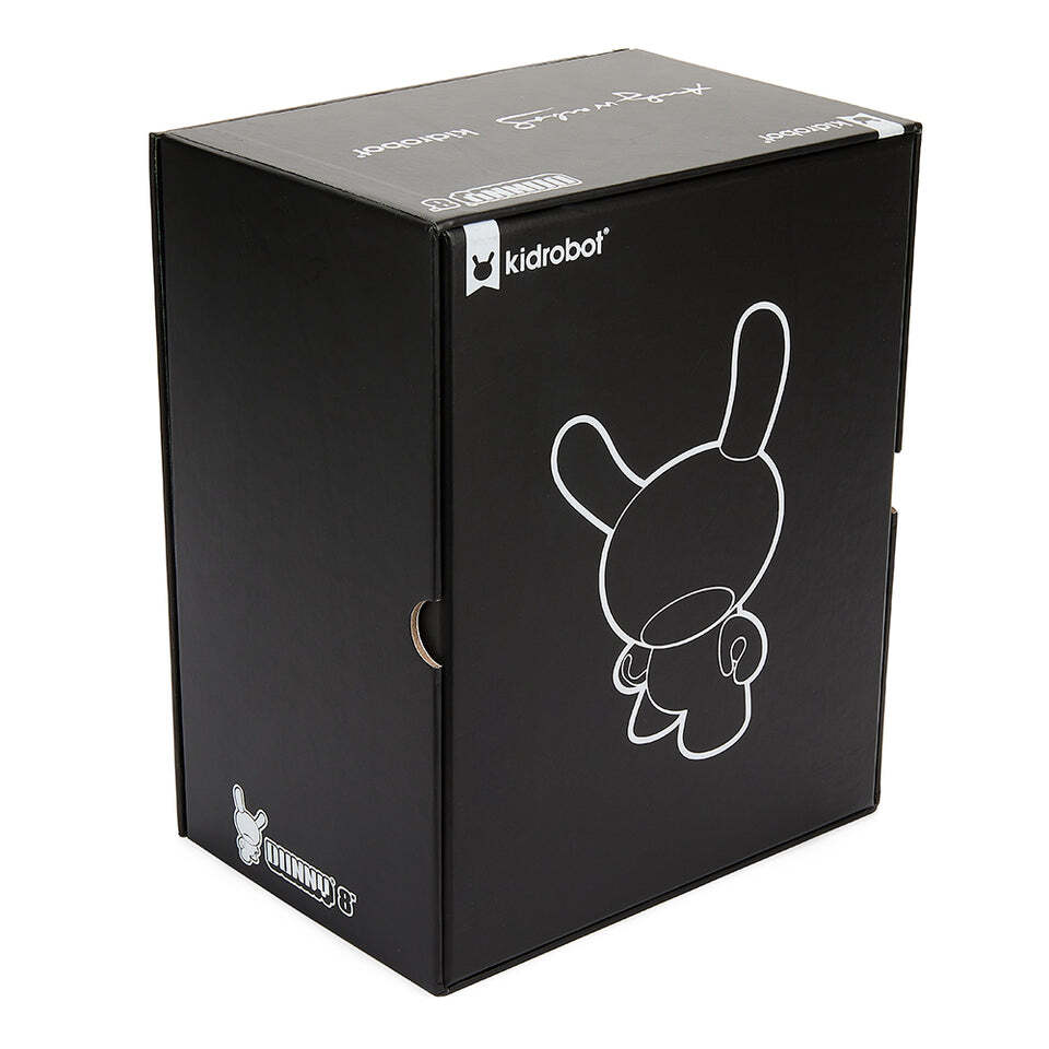 KIDROBOT x ANDY WARHOL FRIGHT WIG SELF-PORTRAIT 8" MASTERPIECE DUNNY - MONOCHROM