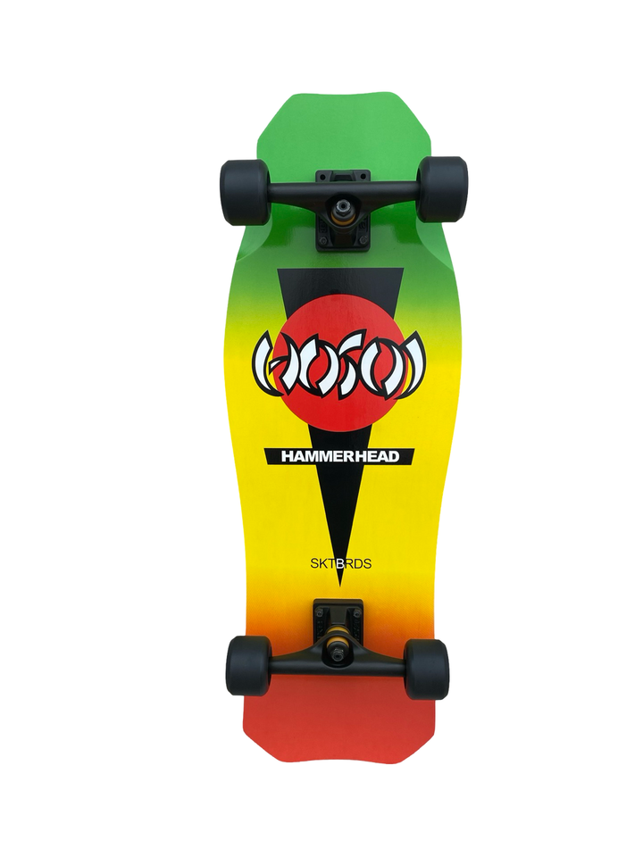 Hosoi O.G. Hammerhead Rasta 10.5" Complete Skateboard
