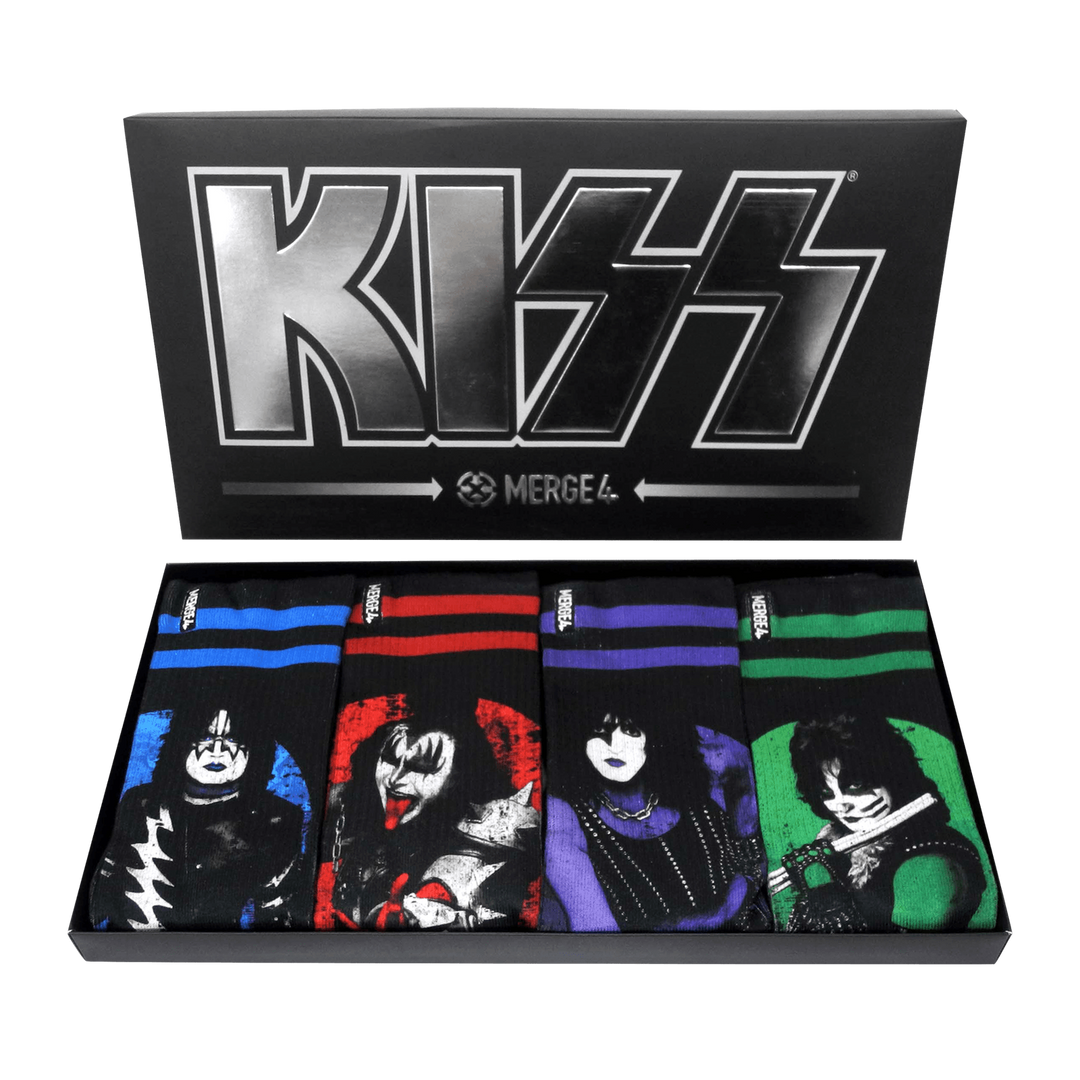 Merge4 KISS Collection LTD Crew Socks Box Set (4 Pairs)