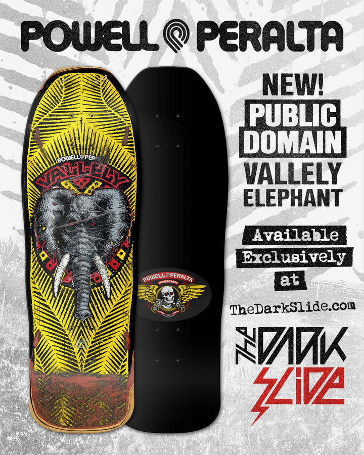 Powell Peralta Mike Vallely Elephant "Public Domain" [Autograph] Skateboard Deck