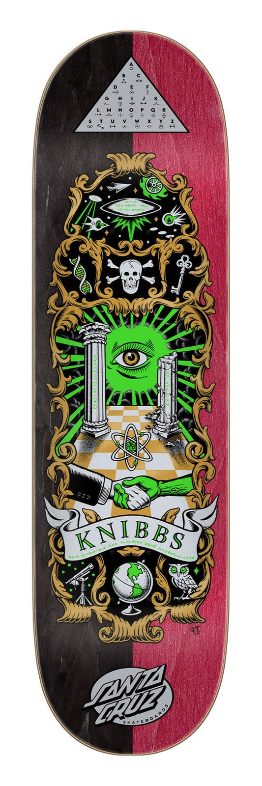 Santa Cruz Knibbs Cryptic Pro 8.5" Skateboard Deck