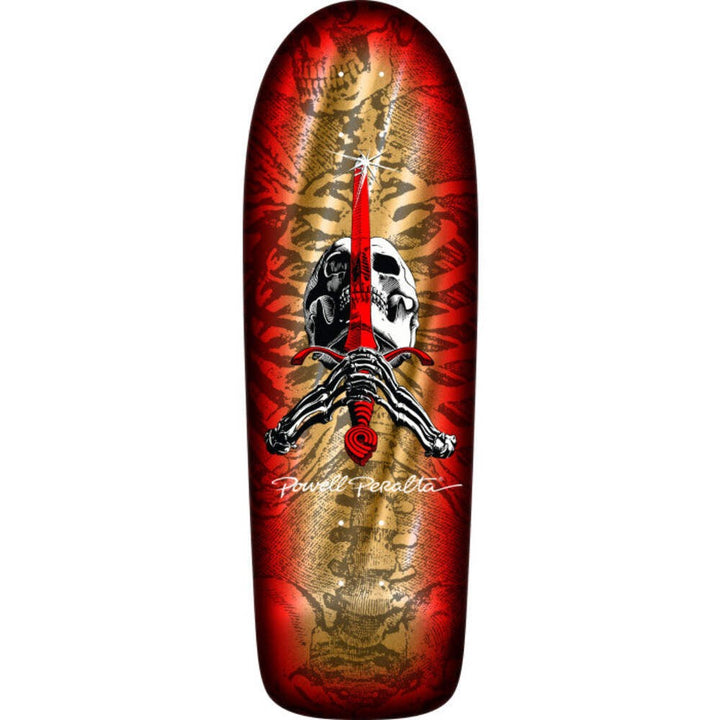 Powell Peralta OG Skull and Sword Gold Foil 10" Skateboard Deck