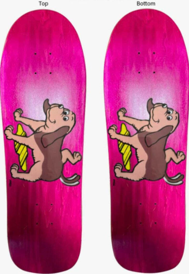 Prime "Dog Pee" Sticker Character from the Sticker O Rama Skateboard Deck