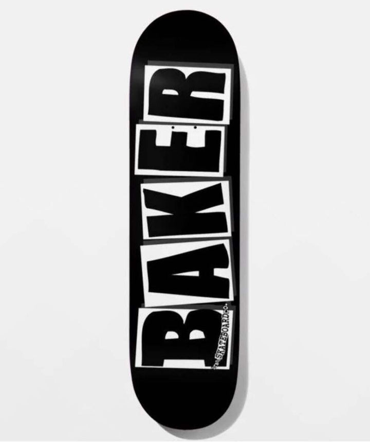 Baker Team Brand Logo Black/White 8" Complete Skateboard
