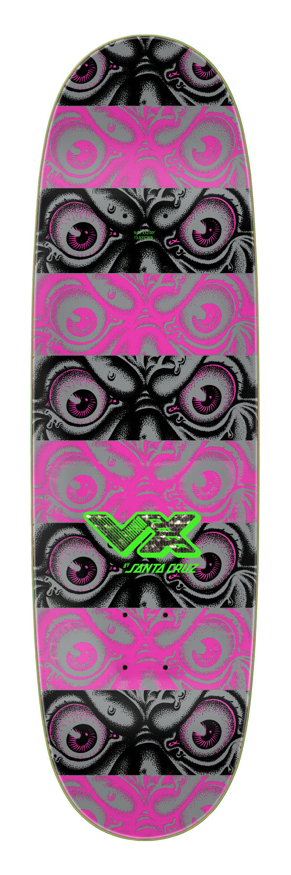 Santa Cruz Roskopp Macro VX 9" Egg Skateboard Deck