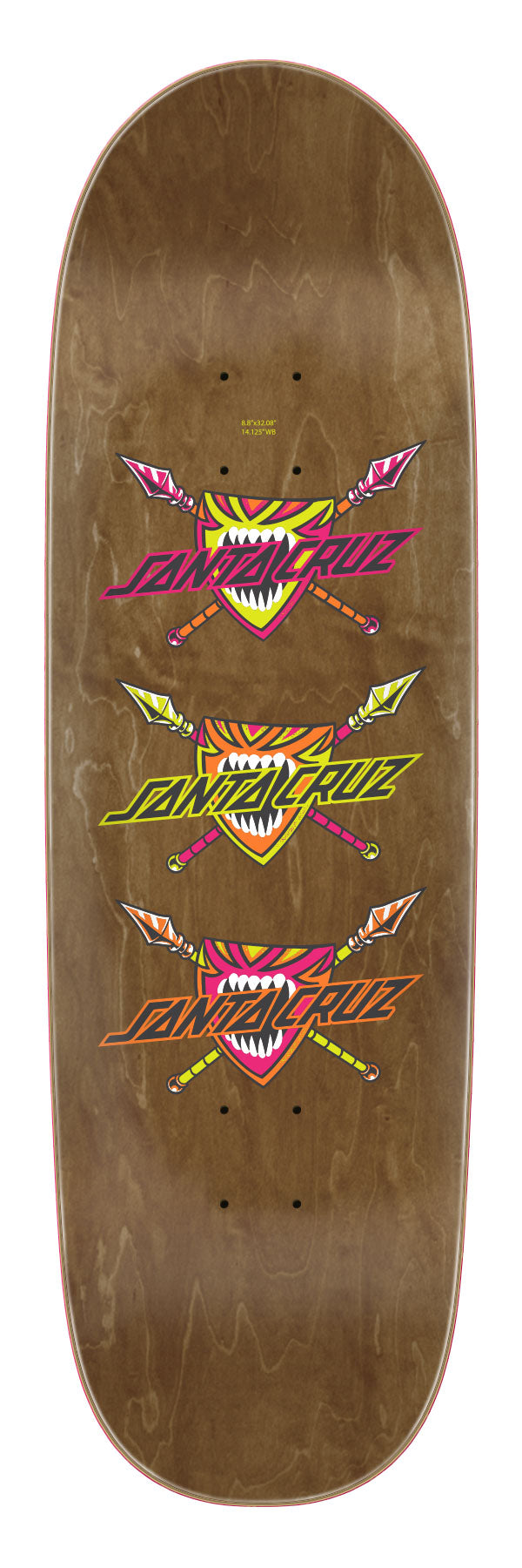 Santa Cruz Salba Firedance 8.8" Egg Complete Skateboard
