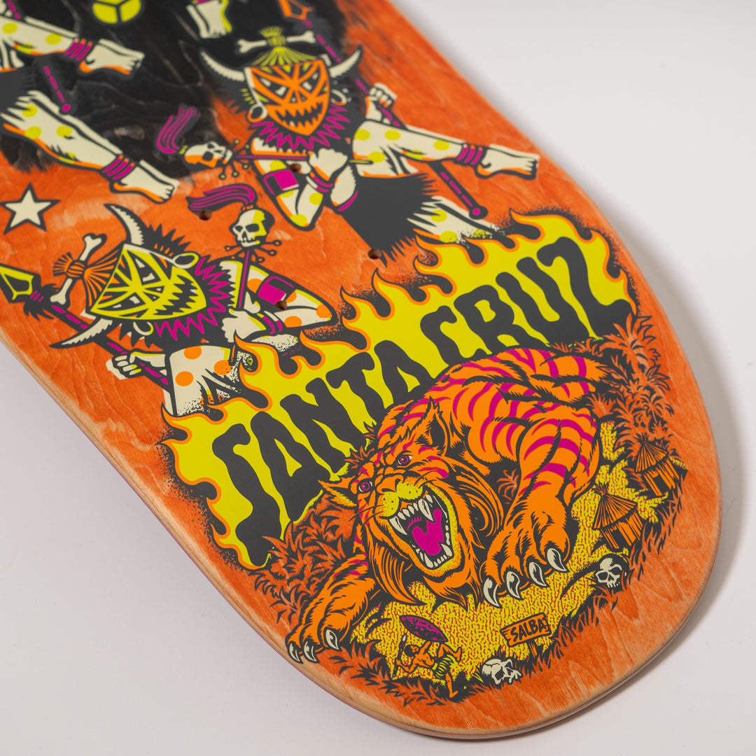 Santa Cruz Salba Firedance 8.8" Egg Complete Skateboard