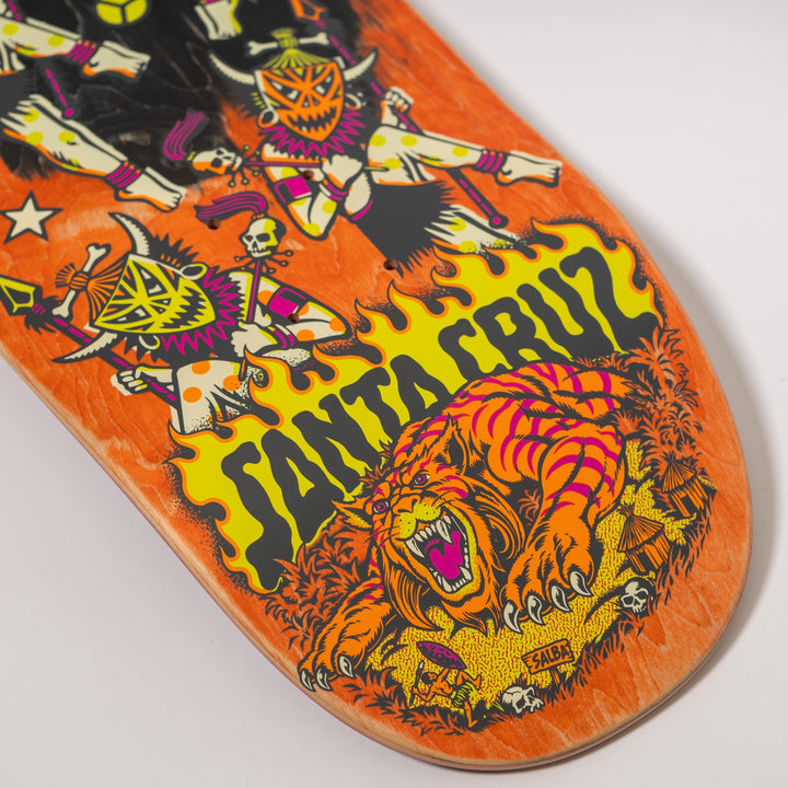 Santa Cruz Salba Firedance 8.8" Egg Complete Skateboard