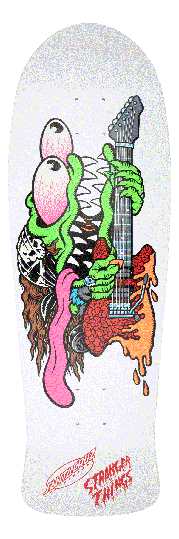 SANTA CRUZ x STRANGER THINGS SLASHER EDDIE REVEAL 10.1" SKATEBOARD DECK