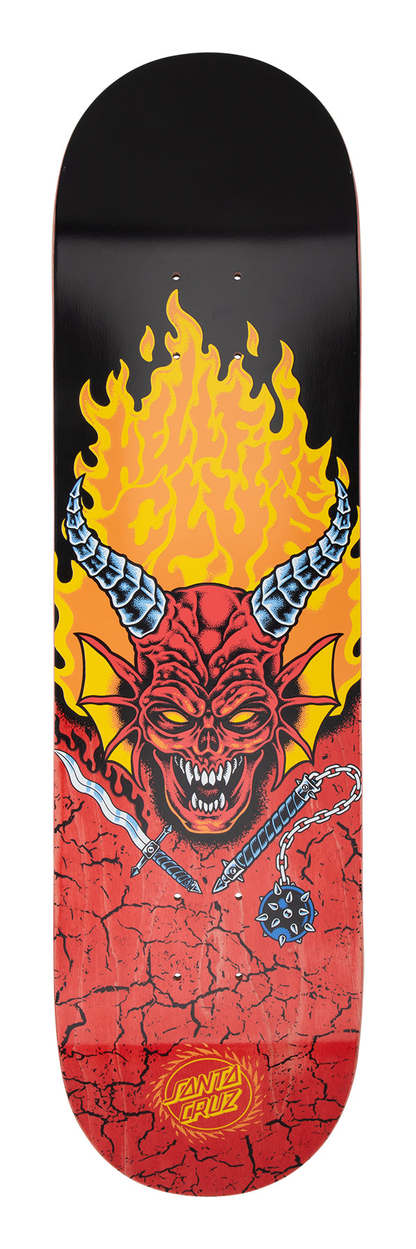 SANTA CRUZ x STRANGER THINGS HELLFIRE CLUB 8.25" SKATEBOARD DECK