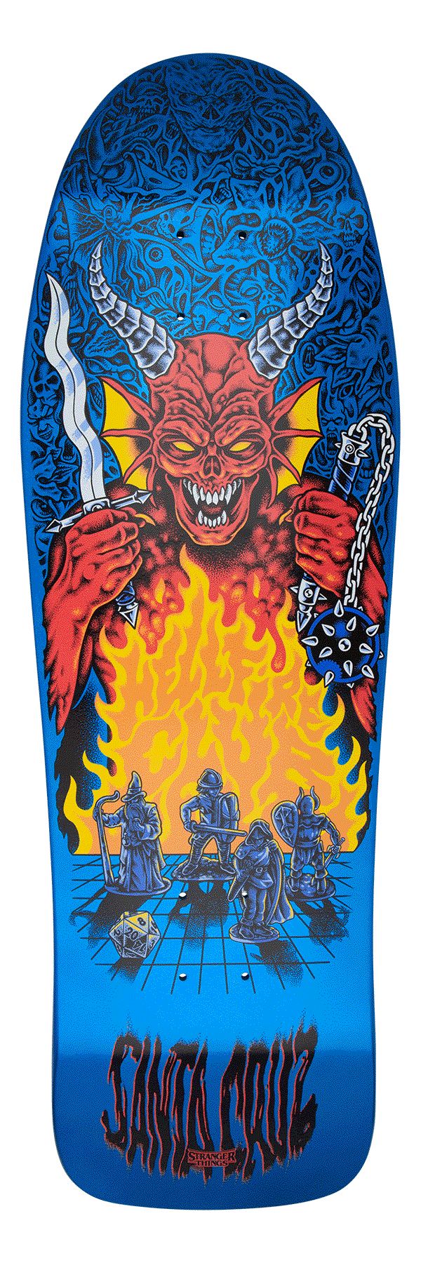 SANTA CRUZ x STRANGER THINGS KNOX HELLFIRE PIT 10.07" COMPLETE SKATEBOARD