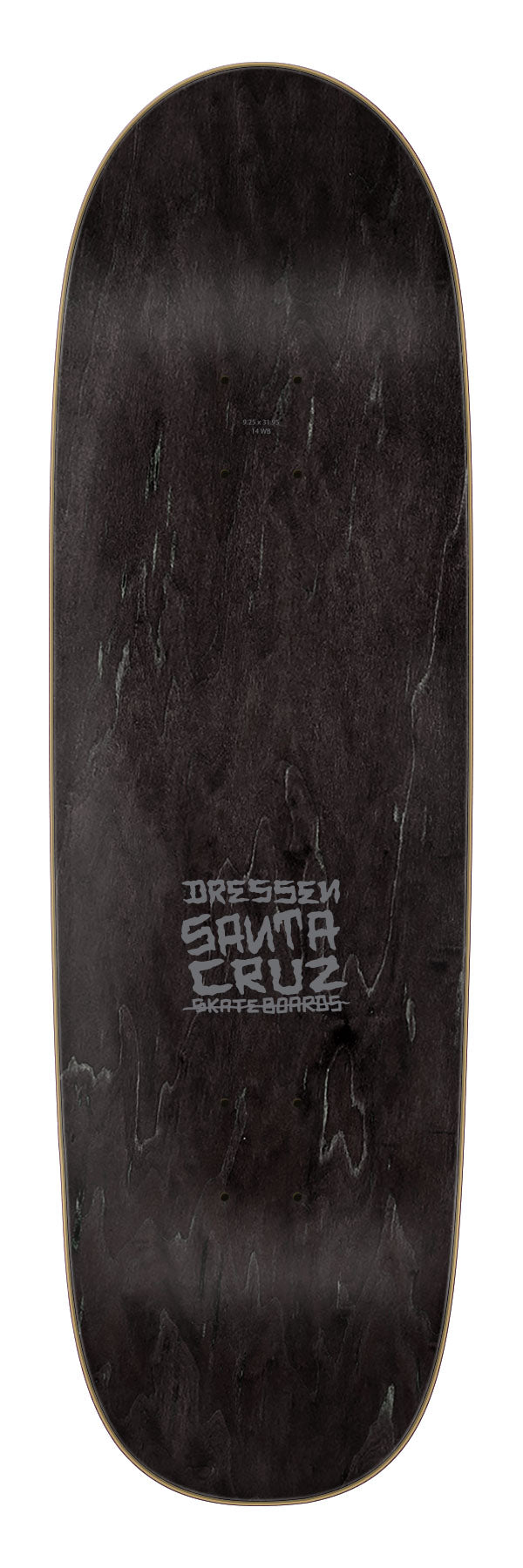Santa Cruz Dressen Skull Rose 9.25" Skateboard Deck