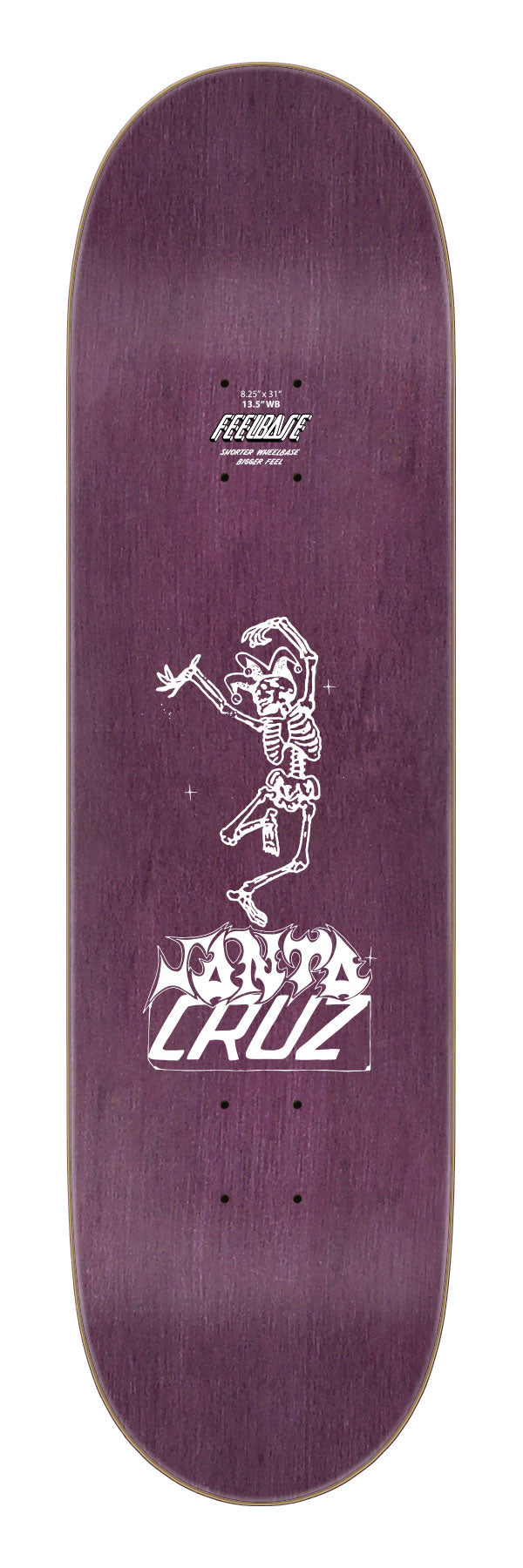 Santa Cruz Delfino Puppet Master Feelbase Pro 8.25" Skateboard Deck