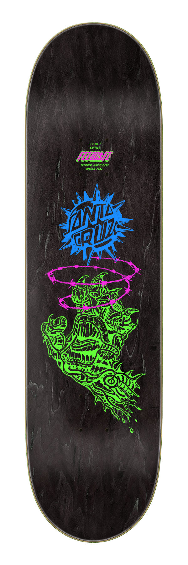 Santa Cruz Scourge Hand Feelbase 8" Skateboard Deck