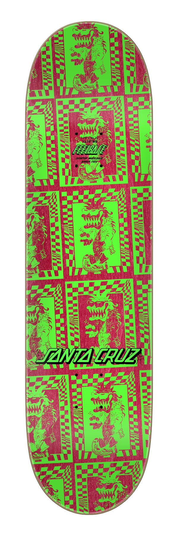 Santa Cruz Check Gremlim Feelbase 7.75" Skateboard Deck