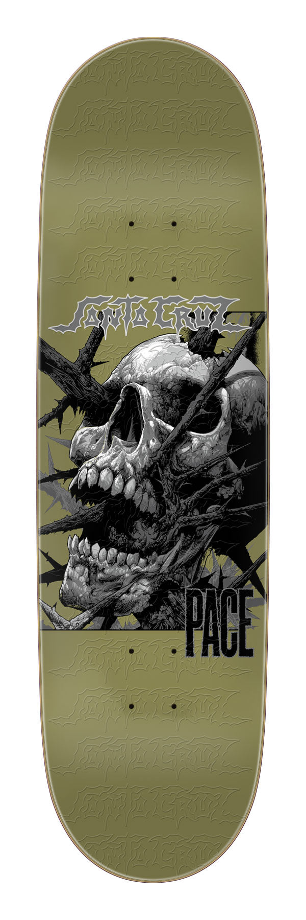 Santa Cruz Pace "Deathtrap Remix" Gold 8.7" Skateboard Deck