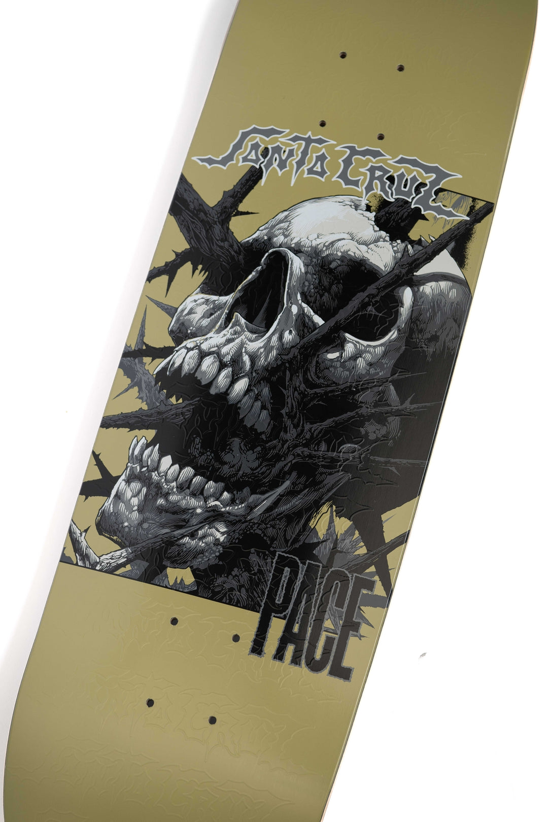 Santa Cruz Pace "Deathtrap Remix" Gold 8.7" Skateboard Deck