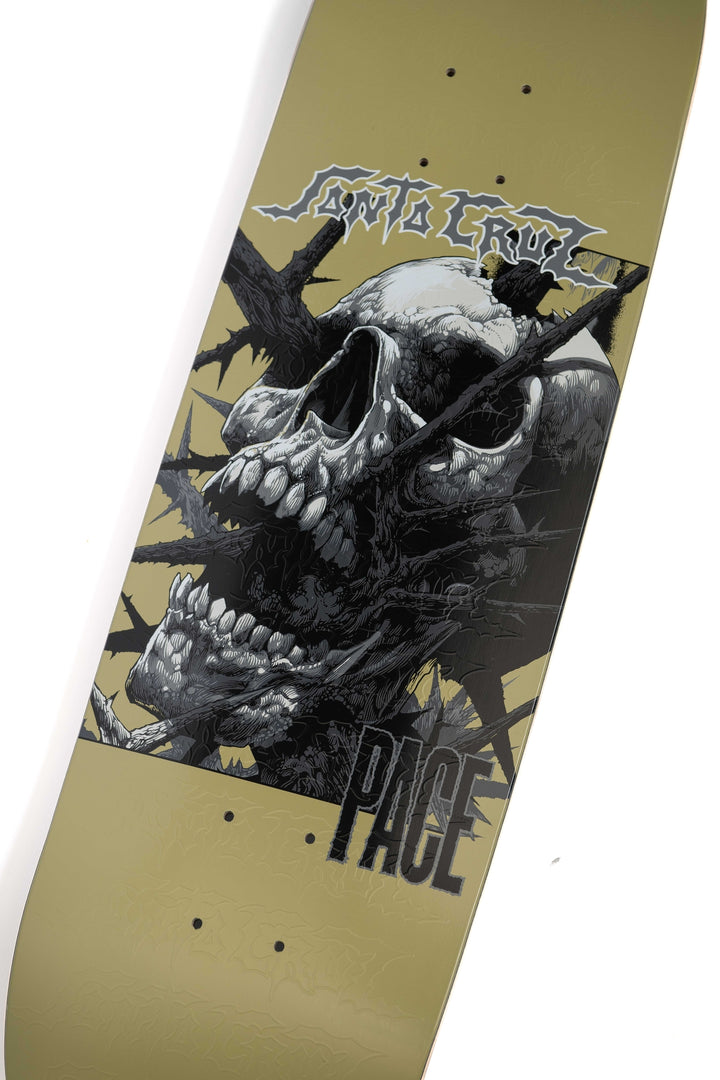 Santa Cruz Pace "Deathtrap Remix" Gold 8.7" Skateboard Deck