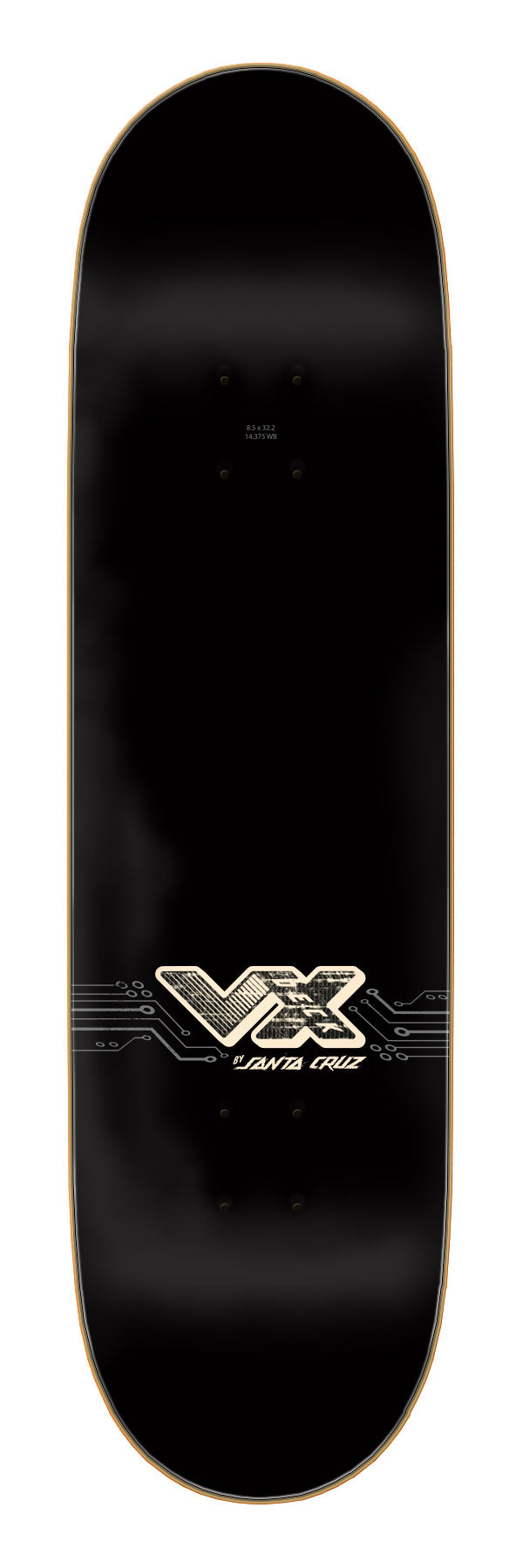 Santa Cruz Wooten Cyber VX 8.5"Skateboard Deck
