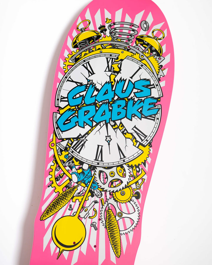 **Pre-Order** Santa Cruz Claus Grabke Exploding Clock Pink 10.04" Skateboard Deck