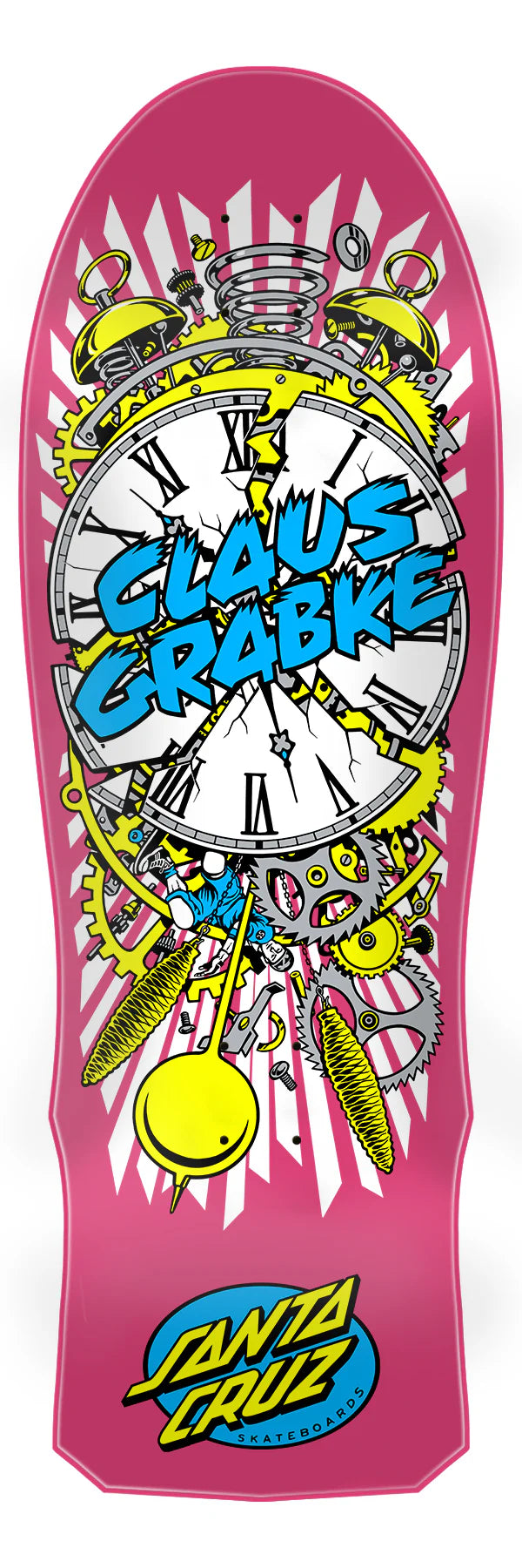 Pre-Order** Santa Cruz Claus Grabke Exploding Clock Pink 10.04