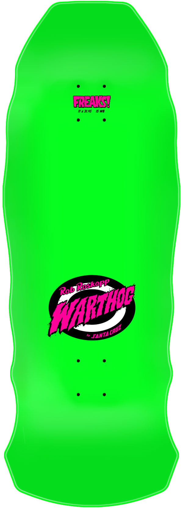 Santa Cruz Rob Roskopp Warthog Freaks 11" Skateboard Deck