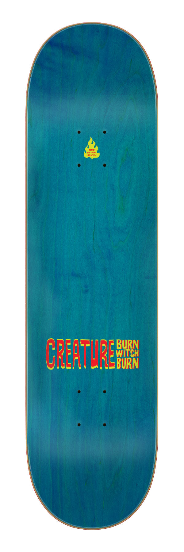 Creature Burn Witch Burn 7 Ply Birch 8.25" Skateboard Deck