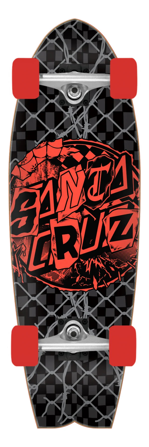 Santa Cruz Pay Off Dot Shark Skate 8.81" Complete Skateboard
