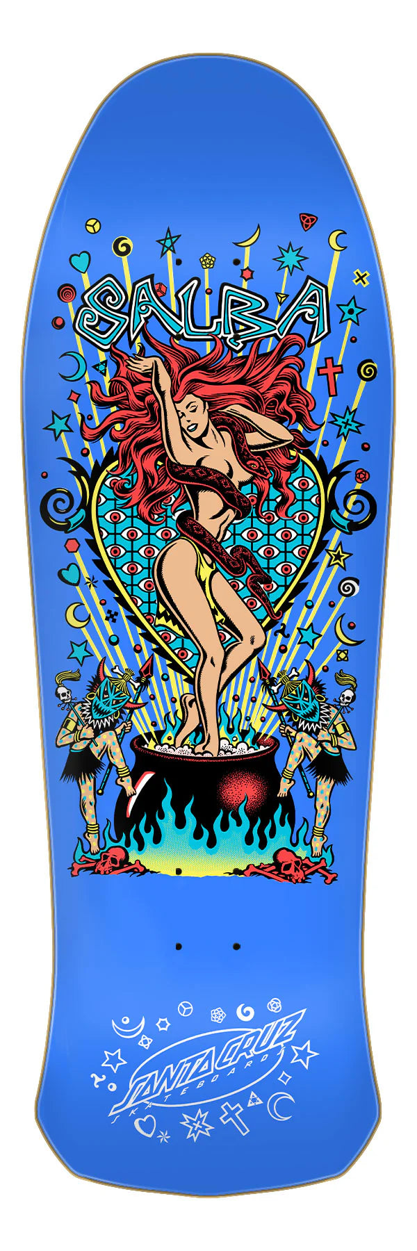 **Pre-Order** Santa Cruz Salba Witch Doctor Blue Reissue 10.4" Skateboard Deck