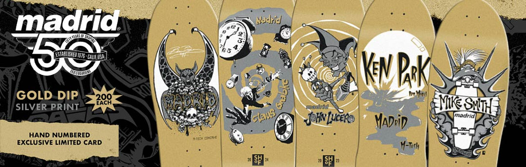 *Pre-Order* Madrid Claus Grabke "Time Warp" LTD 50th Anniversary SHOF 10.75" Skateboard Deck