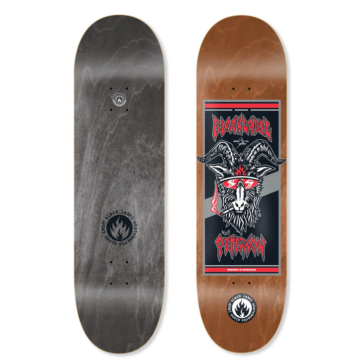Black Label Nick Peterson "BURNSIDE BREW" 8.25" Skateboard Deck