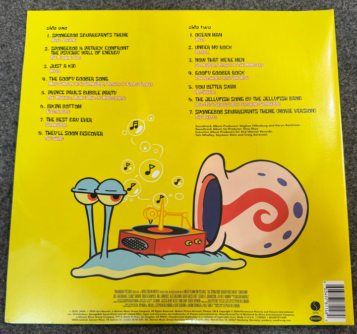 Spongebob Squarepants Movie And More - O.S.T. Back Vinyl Record Cover