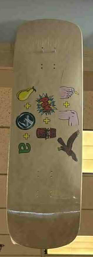 Powell Peralta Tony Hawk Pictograph NOS 1991 Natural Skateboard Deck