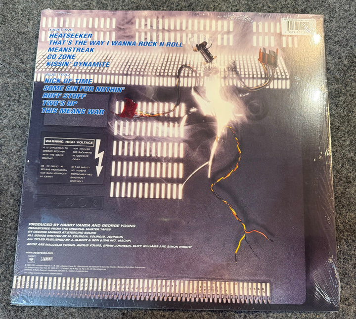 AC/DC - Blow Up Your Video [180G] [Remastered] Back Vinyl Record Cover