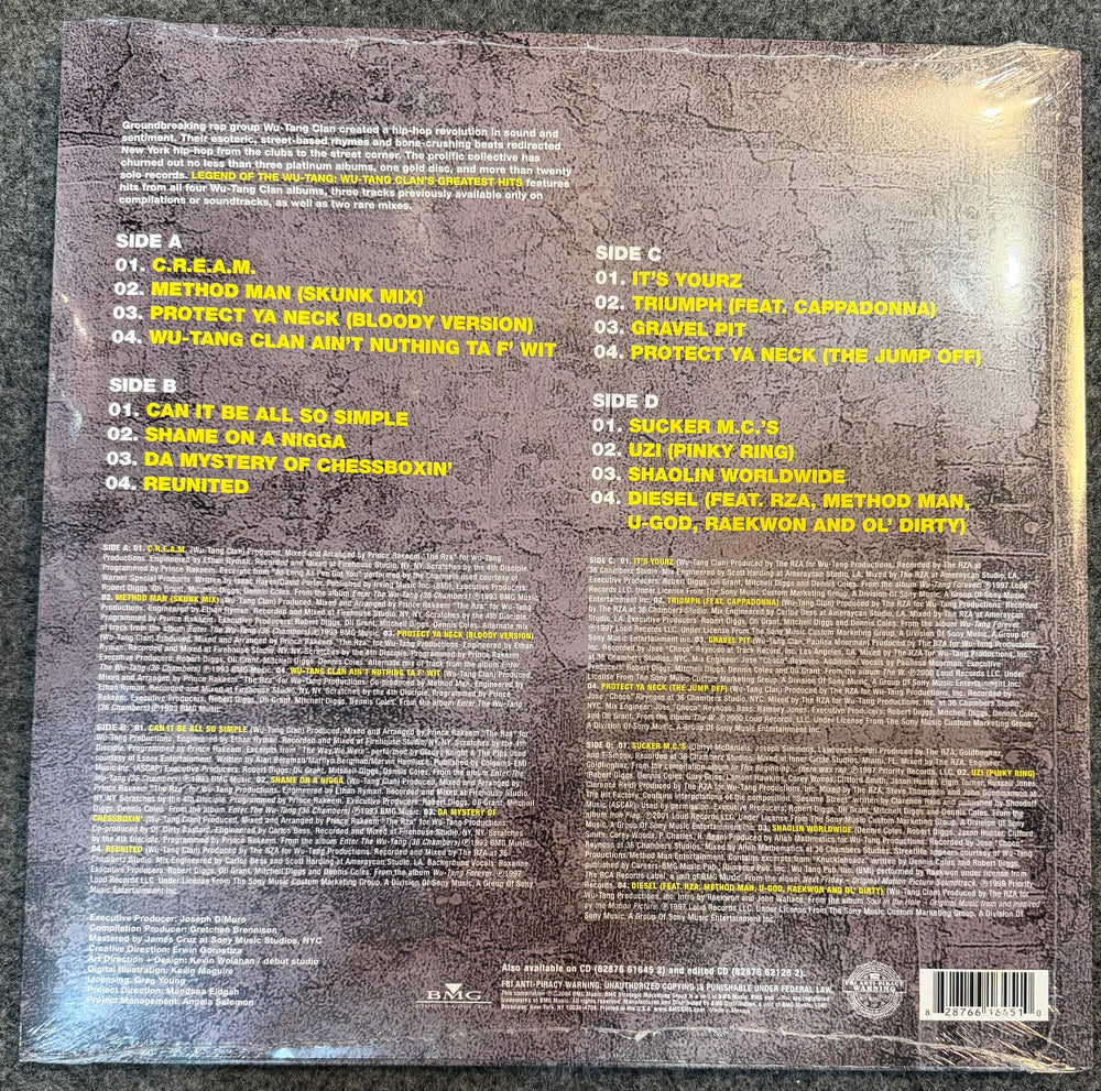 Wu-tang Clan - Legend Of The Wu-tang [Greatest] 2x Vinyl LP Record