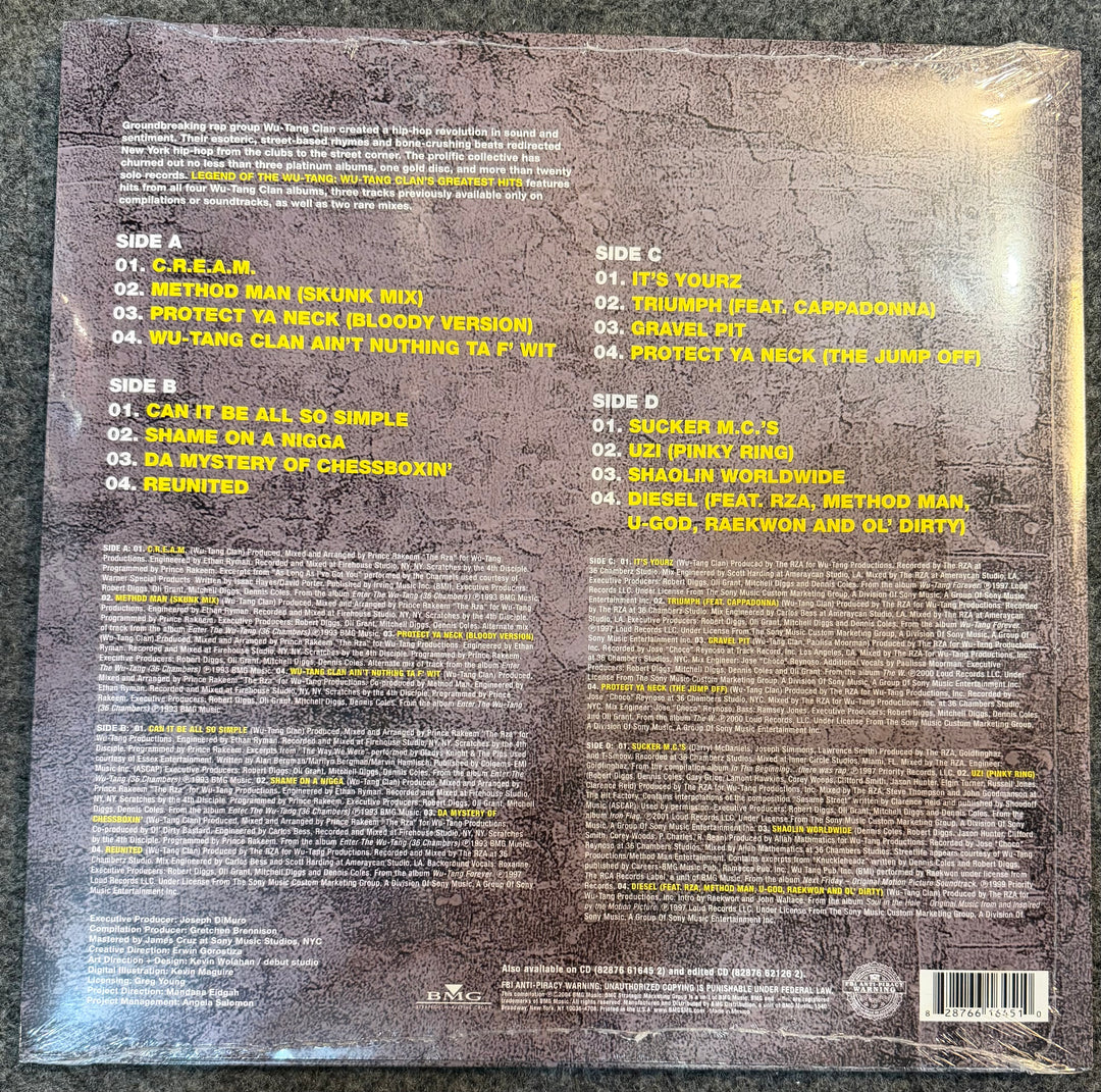 Wu-tang Clan - Legend Of The Wu-tang [Greatest] 2x Vinyl LP Record