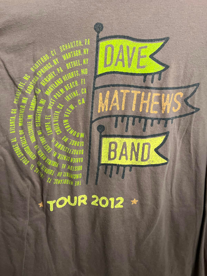 Dave Matthews Band Tour T-shirt 2012 - 2 Sided Tee - M