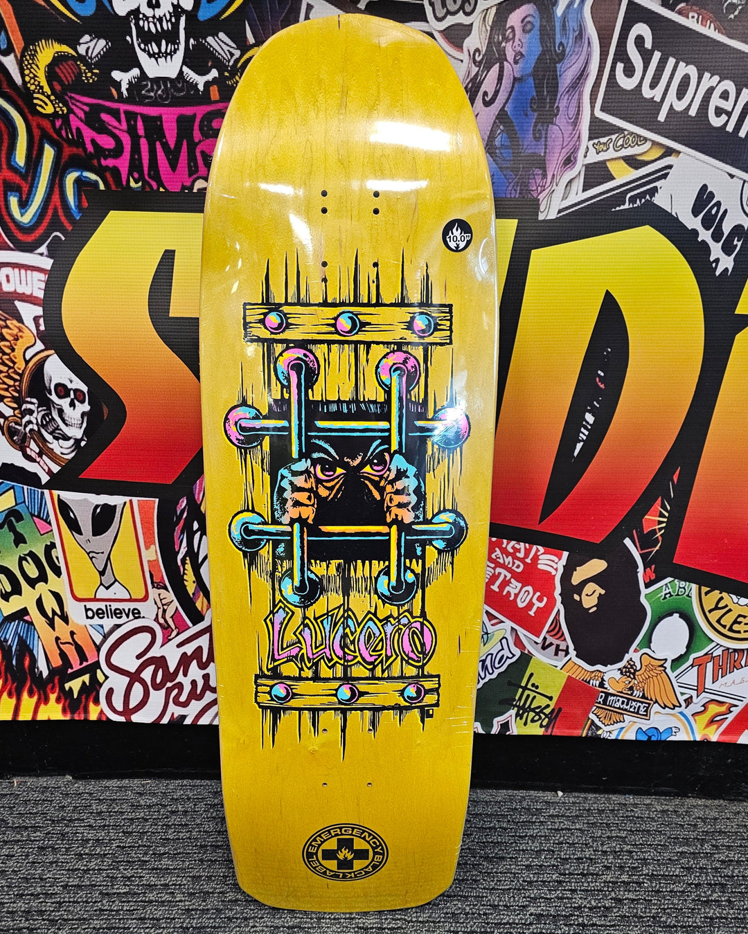 BLACK LABEL JOHN LUCERO OG BARS 10" SKATEBOARD DECK