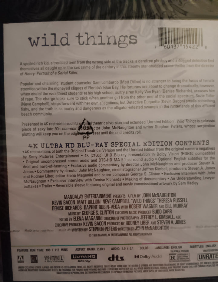Wild Things [4K ULTRA HD BLU-RAY]