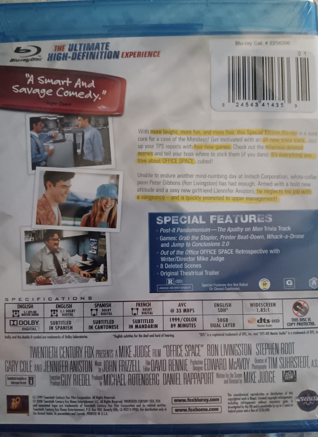 Office Space (Special Edition with Flair!) [Blu-ray]