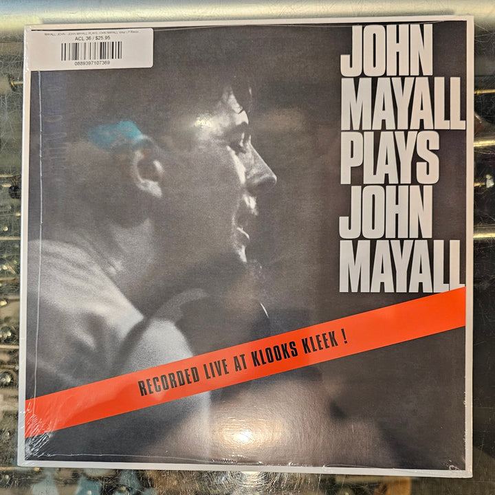 MAYALL, JOHN - JOHN MAYALL PLAYS JOHN MAYALL Vinyl LP Record *Unofficial Release*