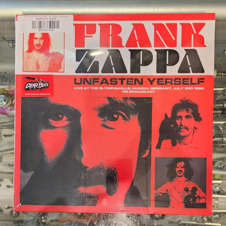 ZAPPA, FRANK - UNFASTEN YERSELF: LIVE IN MUNICH 7-3-1980 (Color Vinyl) LP Record *Unofficial Release*