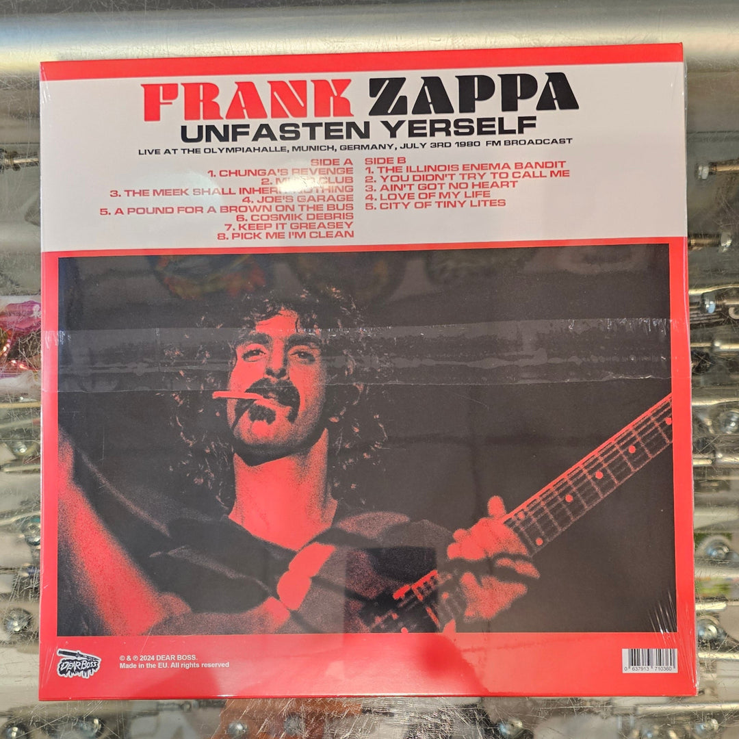 ZAPPA, FRANK - UNFASTEN YERSELF: LIVE IN MUNICH 7-3-1980 (Color Vinyl) LP Record *Unofficial Release*