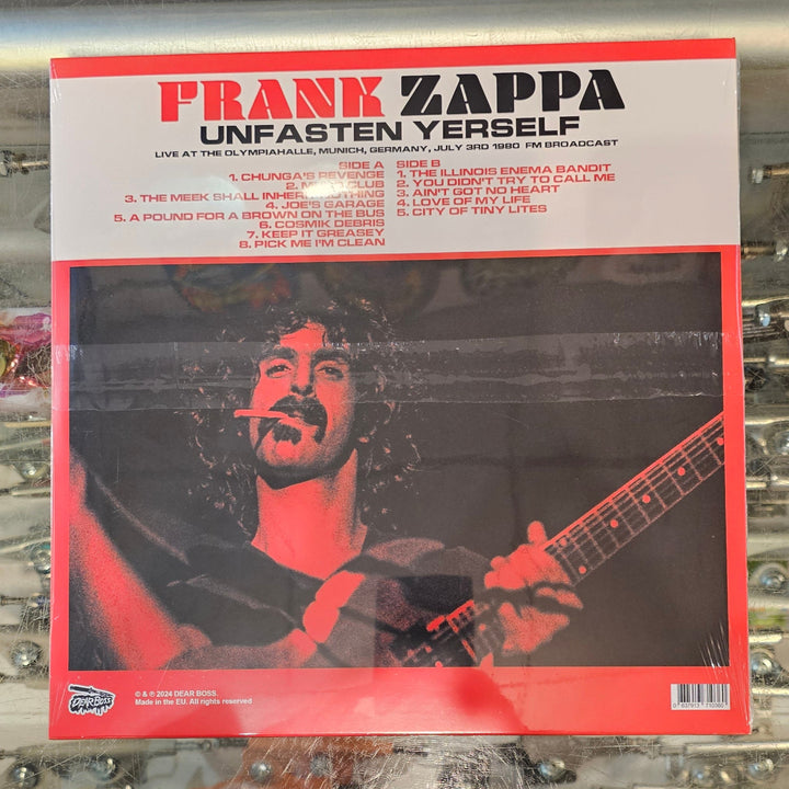 ZAPPA, FRANK - UNFASTEN YERSELF: LIVE IN MUNICH JULY 3, 1980 Vinyl LP Record *Unofficial Release*