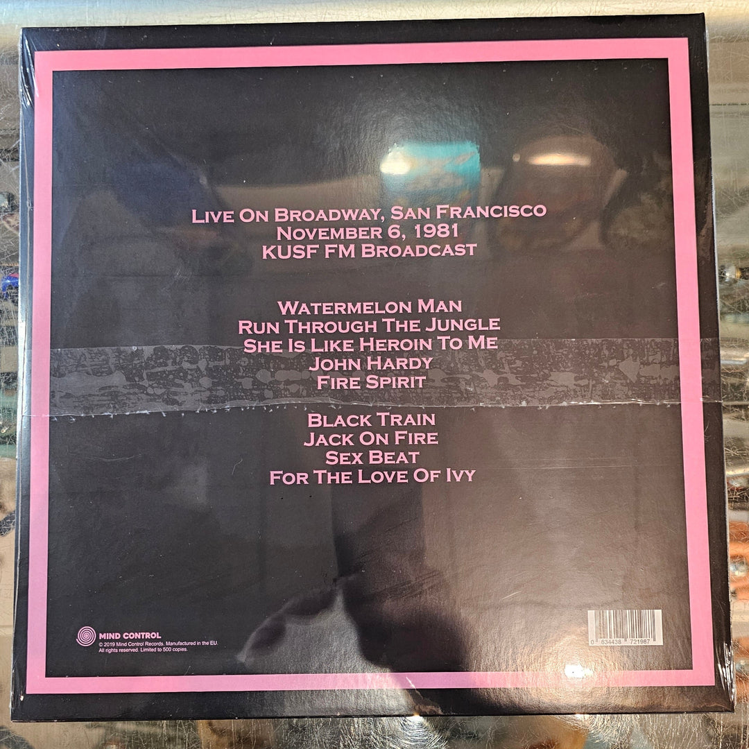 GUN CLUB - ON BROADWAY, SAN FRANCISCO 11/6/1981 Vinyl LP Record *Unofficial Release*