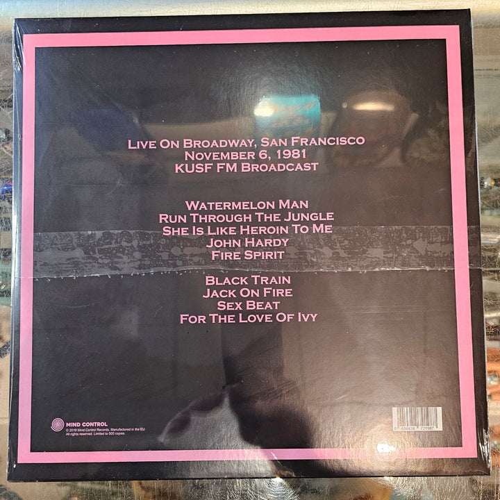 GUN CLUB - ON BROADWAY, SAN FRANCISCO 11/6/1981 Vinyl LP Record *Unofficial Release*