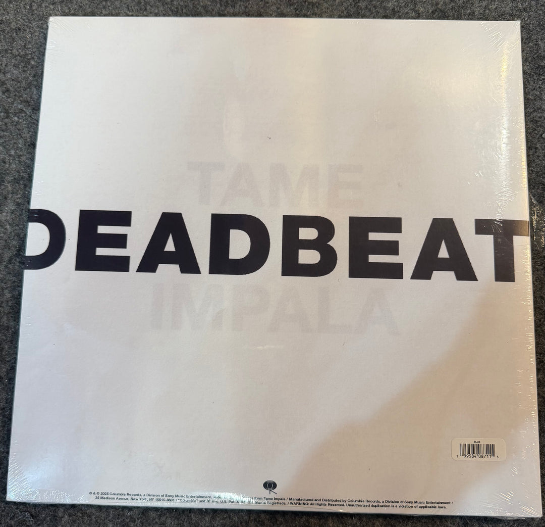 Tame Impala - Deadbeat [Autographed] [Blue] Back Vinyl Record Cover