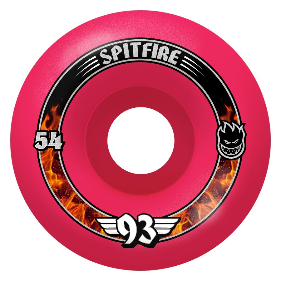 Spitfire F4 Radials Pink 54mm 93A Skateboard Wheels