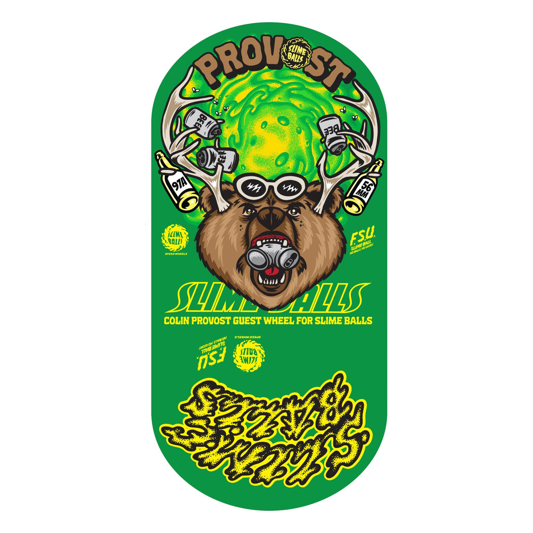 Slime Balls Collin Provost Beer Vomit MIni 56mm 97a Skateboard Wheels