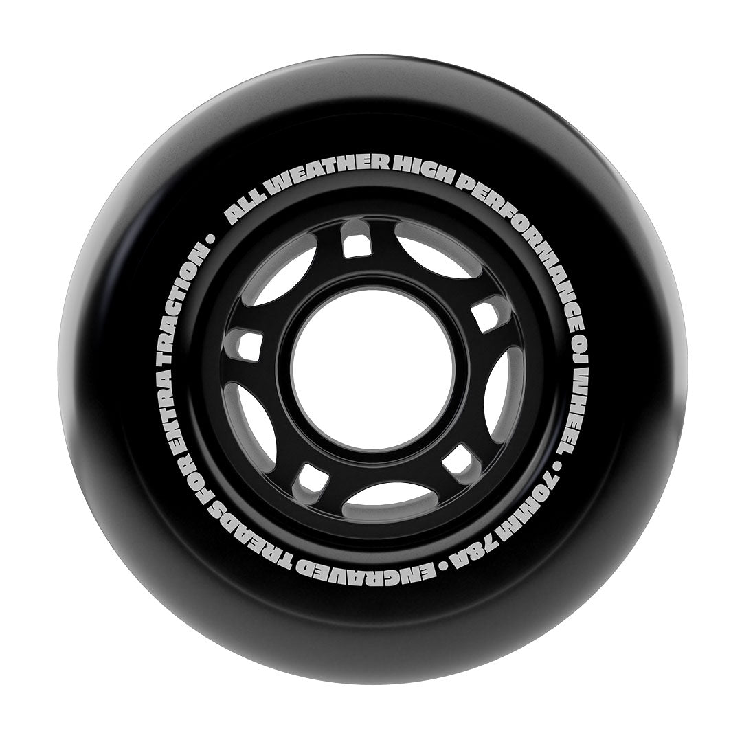 Oj Vandals Thunder Juice Dirt Tires Black 70mm 78A Skateboard Wheels